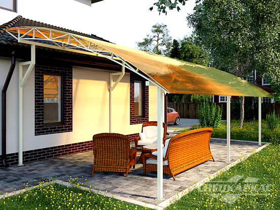 Навес для террасы №12 - фото 1