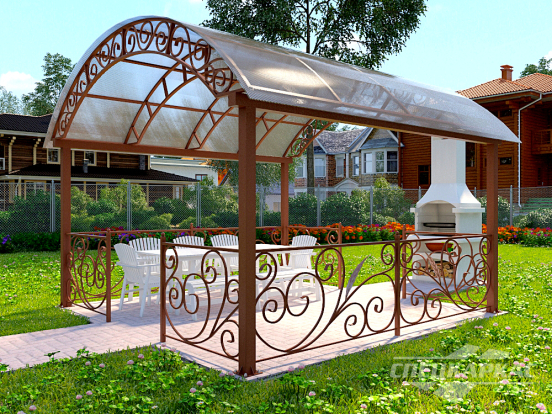 Беседка из поликарбоната №9 - фото 1