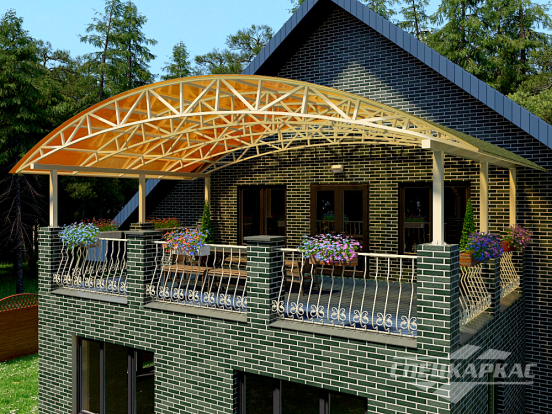 Навес для балкона и лоджии №2 - фото 1